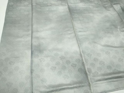 平和屋着物■上質な小紋 霞文 青海波花地紋 暈し染め 正絹 逸品 CABC7996ou