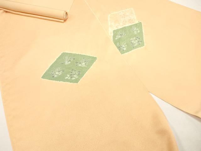 平和屋着物▼付下げ 反物 着尺 絞り 花菱文 逸品 未使用 DABD4522zy