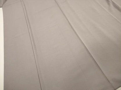 平和屋着物■上質な色無地 薄鈍色 正絹 逸品 DABC7895ya