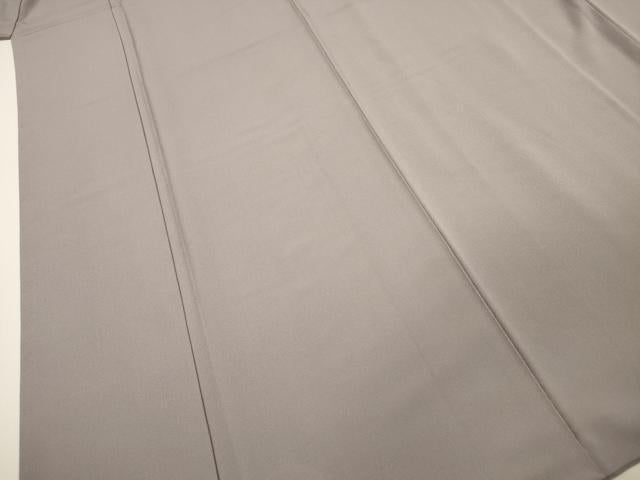 平和屋着物■上質な色無地 薄鈍色 正絹 逸品 DABC7895ya
