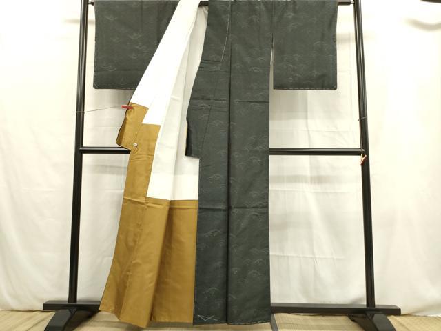 平和屋着物■本場大島紬　青海波　さが美扱い　正絹　逸品　未使用　DABB6676ea