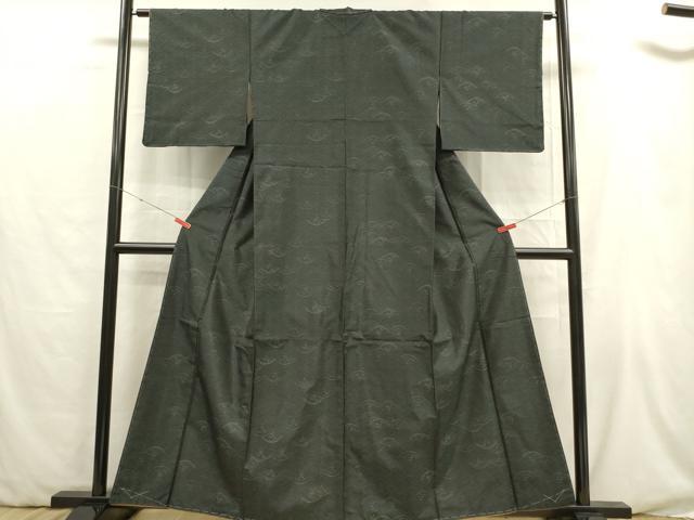 平和屋着物■本場大島紬　青海波　さが美扱い　正絹　逸品　未使用　DABB6676ea
