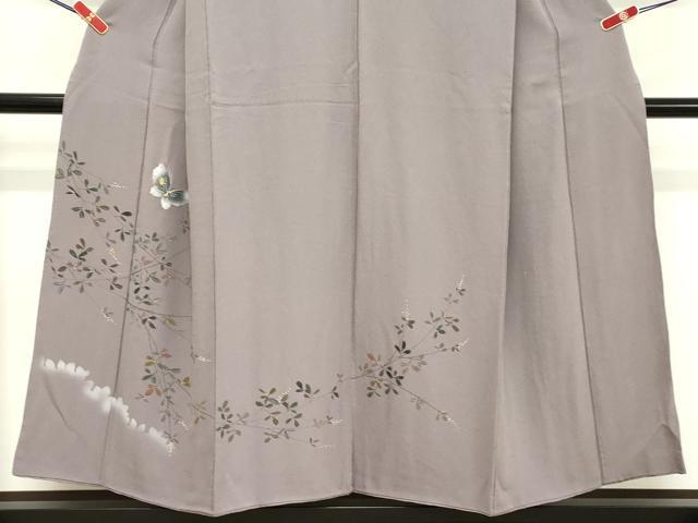 平和屋着物■訪問着 手描き 花蝶文 金彩 正絹 逸品 DABD2727cd