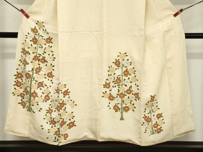 平和屋着物■訪問着 刺繍 枝花文 正絹 逸品 DABD2721cd