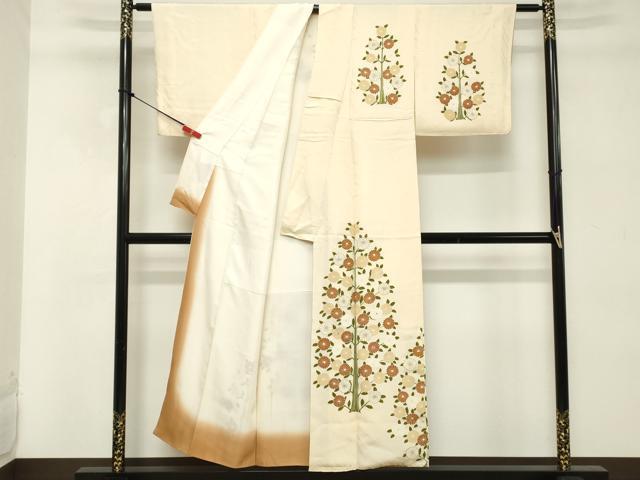 平和屋着物■訪問着 刺繍 枝花文 正絹 逸品 DABD2721cd