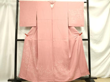 平和屋着物■伝統工芸師 服部光擴 訪問着 江戸小紋 花松文 正絹 逸品 DABD0798op