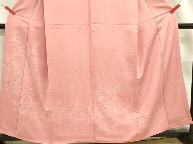 平和屋着物■伝統工芸師 服部光擴 訪問着 江戸小紋 花松文 正絹 逸品 DABD0798op