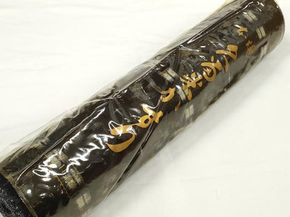 平和屋着物●久留米絣　反物　着尺　絣花間道　井上庄一作　証紙付き　綿　逸品　未使用　DABC1888zzz