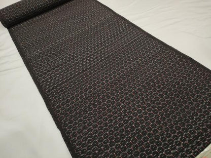 平和屋着物●久留米絣　反物　着尺　亀甲柄　都留繁登作　証紙付き　綿　逸品　未使用　DABC1943zzz