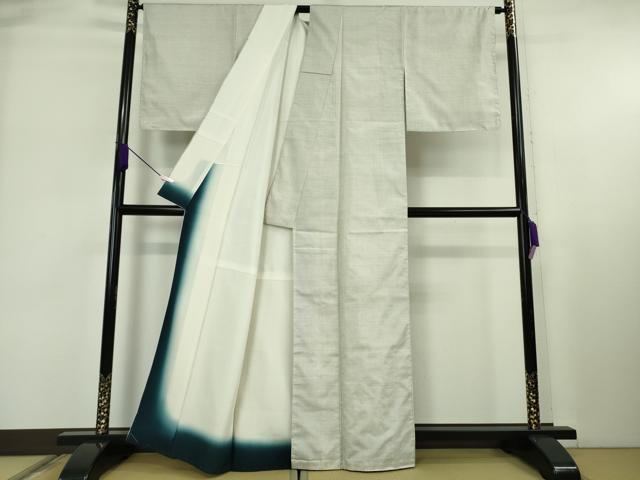 平和屋着物●極上　本場大島紬　白大島　100亀甲　総詰め　逸品　DZAA7409kh6