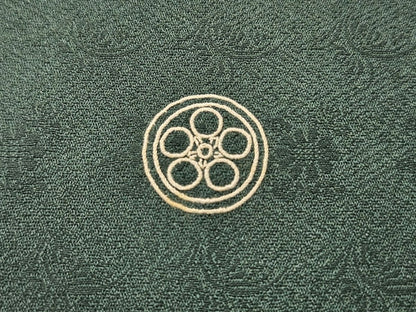 平和屋着物●豪華色留袖　作家物　駒刺繍　飛鶴牡丹花文　金彩　正絹　逸品　CABB0050gh