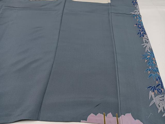 平和屋着物●創業460年・千總　訪問着　草花文　暈し染め　金彩　三越扱い　正絹　逸品　AABH0417ph