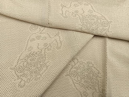 平和屋着物●白鷹お召　唐獅子　正絹　逸品　AABH0415ph