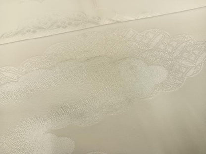 平和屋着物●長襦袢　無双仕立て　雲重ね地紋　正絹　逸品　AABH0461ph