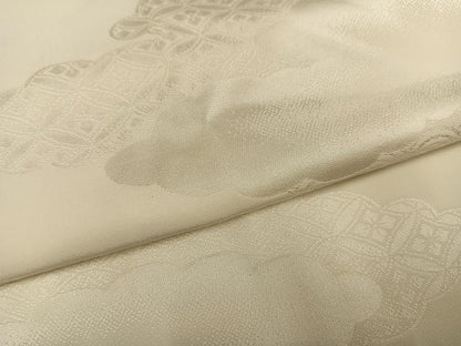 平和屋着物●長襦袢　無双仕立て　雲重ね地紋　正絹　逸品　AABH0461ph