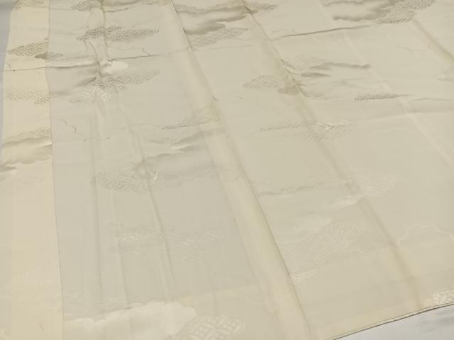 平和屋着物●長襦袢　無双仕立て　雲重ね地紋　正絹　逸品　AABH0461ph