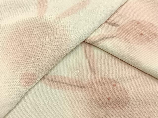平和屋着物●長襦袢　無双仕立て　兎　暈し染め　正絹　逸品　AABH0517fy