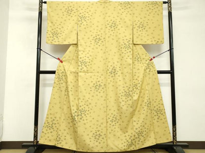 平和屋着物■上質な小紋 扇文 正絹 逸品 DABD2790cd