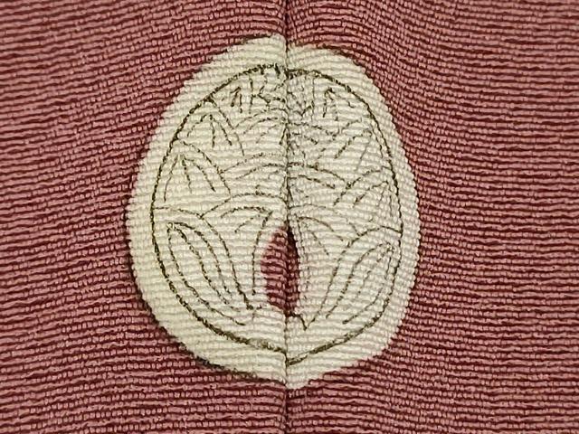 平和屋着物■上質な色無地 退紅色 正絹 逸品 DABD2801cd