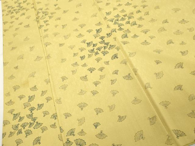 平和屋着物■上質な小紋 扇文 正絹 逸品 DABD2790cd