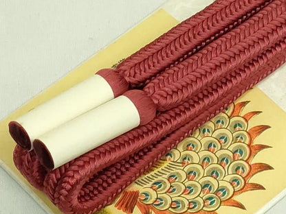平和屋着物●極上　有職組紐道明　帯締め　冠組　栗皮茶　宮内庁御用　国立博物館御用　東京芸術大学御用　逸品　未使用　DZAA11847kh6