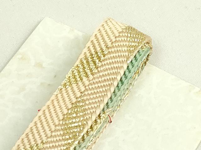 平和屋着物●極上　有職組紐道明　帯締め　笹浪組　曙光　金糸　宮内庁御用　国立博物館御用　東京芸術大学御用　逸品 未使用 DZAA11837kh6
