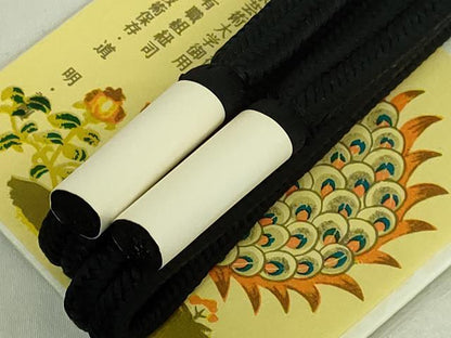 平和屋着物●極上　有職組紐道明　帯締め　冠組　黒色　宮内庁御用　国立博物館御用　東京芸術大学御用　逸品　未使用　DZAA11822kh6