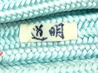 平和屋着物●極上　有職組紐道明　帯締め　冠組　白群　宮内庁御用　国立博物館御用　東京芸術大学御用　逸品　未使用　DZAA11836kh6