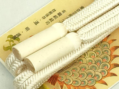 平和屋着物●極上　有職組紐道明　帯締め　冠組　玉子色　宮内庁御用　国立博物館御用　東京芸術大学御用　逸品　未使用　DZAA11824kh6