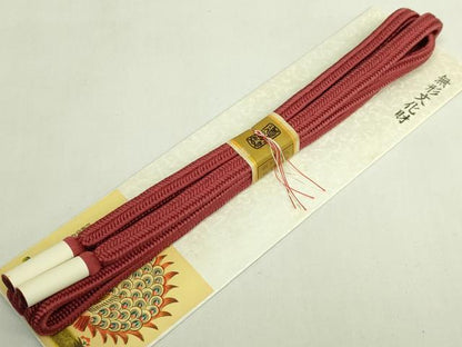 平和屋着物●極上　有職組紐道明　帯締め　冠組　栗皮茶　宮内庁御用　国立博物館御用　東京芸術大学御用　逸品　未使用　DZAA11847kh6