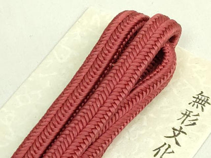 平和屋着物●極上　有職組紐道明　帯締め　冠組　栗皮茶　宮内庁御用　国立博物館御用　東京芸術大学御用　逸品　未使用　DZAA11847kh6