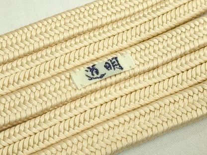平和屋着物●極上　有職組紐道明　帯締め　冠組　枯草　宮内庁御用　国立博物館御用　東京芸術大学御用　逸品　未使用　DZAA11880kh6