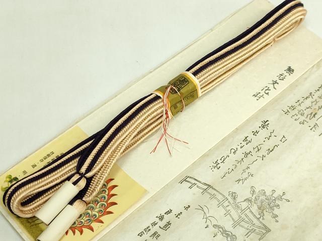 平和屋着物●極上　有職組紐道明　帯締め　畝組　宮内庁御用　国立博物館御用　東京芸術大学御用　逸品　未使用　DZAA11852kh6