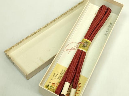 平和屋着物●極上　有職組紐道明　帯締め　冠組　蒲　宮内庁御用　国立博物館御用　東京芸術大学御用　逸品　未使用　DZAA11854kh6