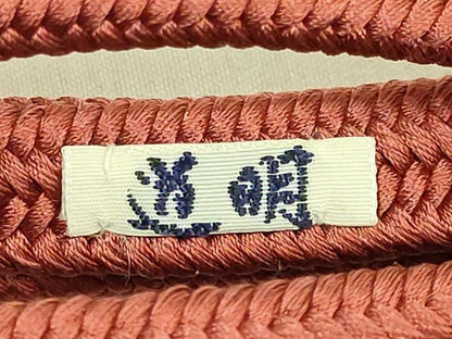 平和屋着物●極上　有職組紐道明　帯締め　冠組　紅樺　宮内庁御用　国立博物館御用　東京芸術大学御用　逸品　未使用　DZAA11954kh6