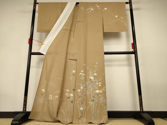 平和屋着物＊夏物　訪問着　絽　草花文　正絹　逸品　未使用　AABG9230jd
