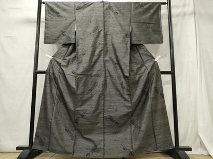 平和屋着物■本場大島紬 舞花文 正絹 逸品 CABE4057ou