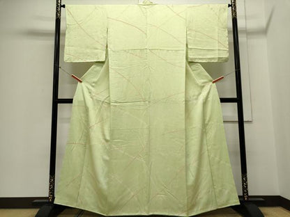 平和屋着物■上質な小紋 絞り 幾何学文 正絹 逸品 CABE4086ou