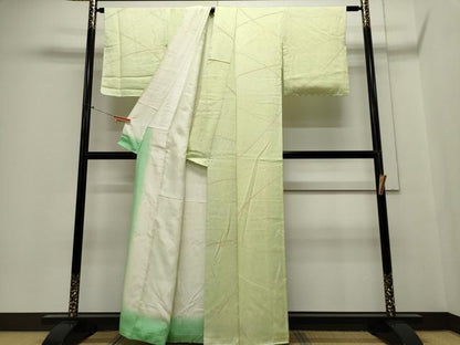 平和屋着物■上質な小紋 絞り 幾何学文 正絹 逸品 CABE4086ou