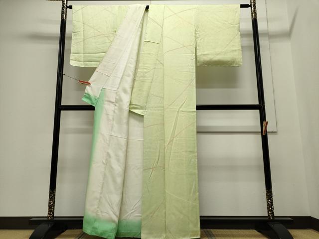 平和屋着物■上質な小紋 絞り 幾何学文 正絹 逸品 CABE4086ou