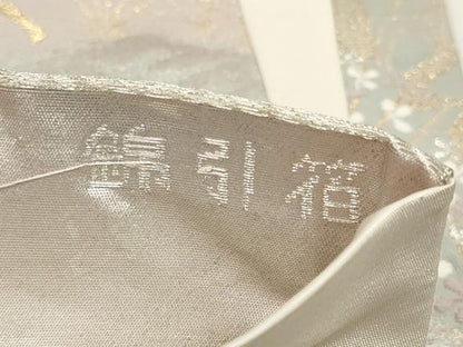 平和屋着物◎西陣　六通柄袋帯　古都みやび　錦引箔　金銀糸　正絹　逸品　AABH1137wj