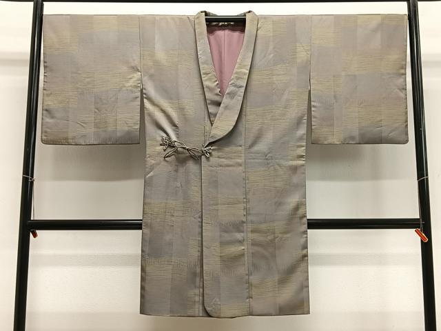 平和屋着物∞道中着　縞　ロング丈　正絹　逸品　CABE4831ua
