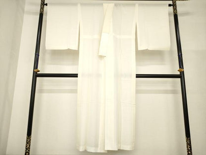 平和屋着物＊夏物　長襦袢　絽　生成り色　正絹　逸品　AABH1995ck