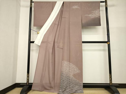 平和屋着物＊夏物 訪問着 絽 立波文 暈し染め 正絹 逸品 AABH2081ck