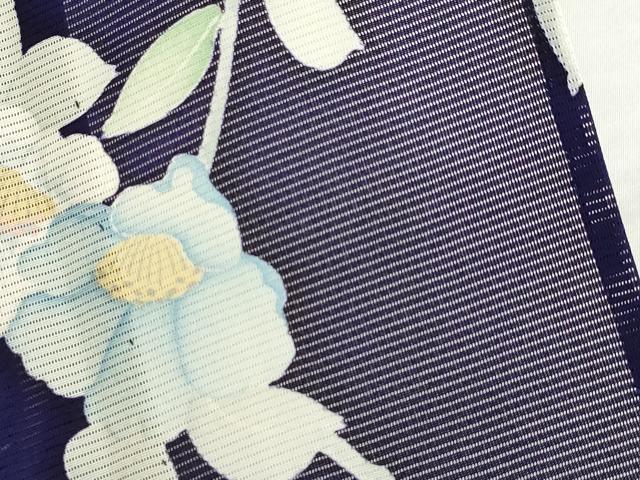 平和屋着物＊夏物 小紋 絽 枝花文 正絹 逸品 未使用 AABH2082ck