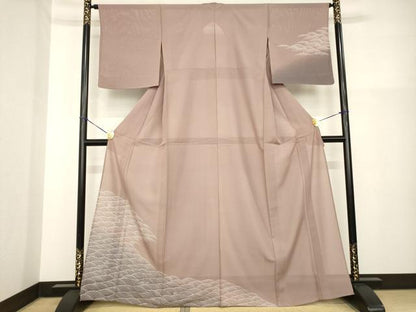 平和屋着物＊夏物 訪問着 絽 立波文 暈し染め 正絹 逸品 AABH2081ck