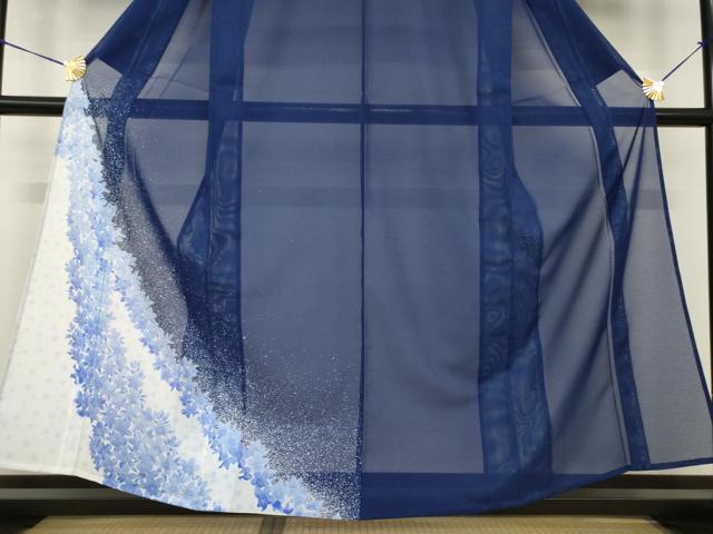 平和屋着物＊夏物　訪問着　絽　舞花文　洗える着物　AABH2105ck