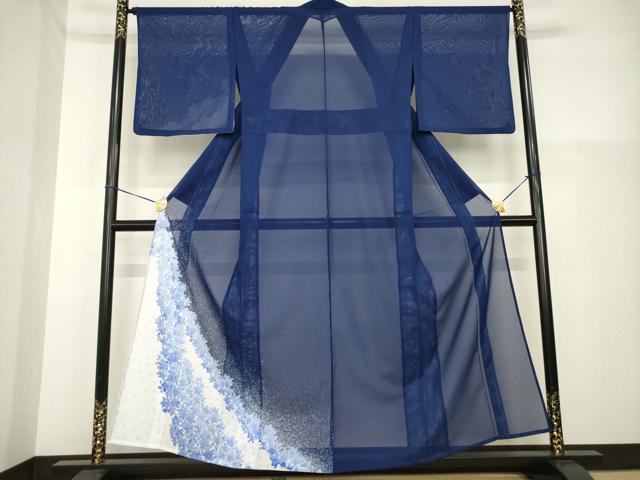平和屋着物＊夏物　訪問着　絽　舞花文　洗える着物　AABH2105ck