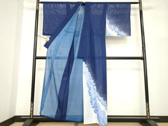 平和屋着物＊夏物　訪問着　絽　舞花文　洗える着物　AABH2105ck