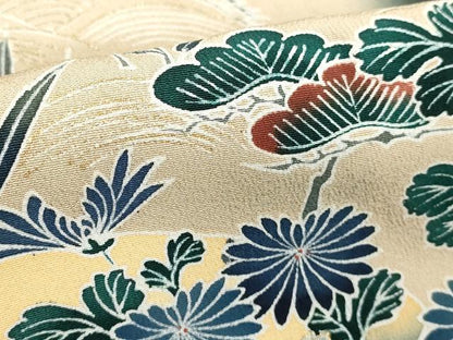 平和屋着物■豪華黒留袖 作家物 渡橋風景文 暈し染め 金彩 正絹 逸品 DABD2842cd